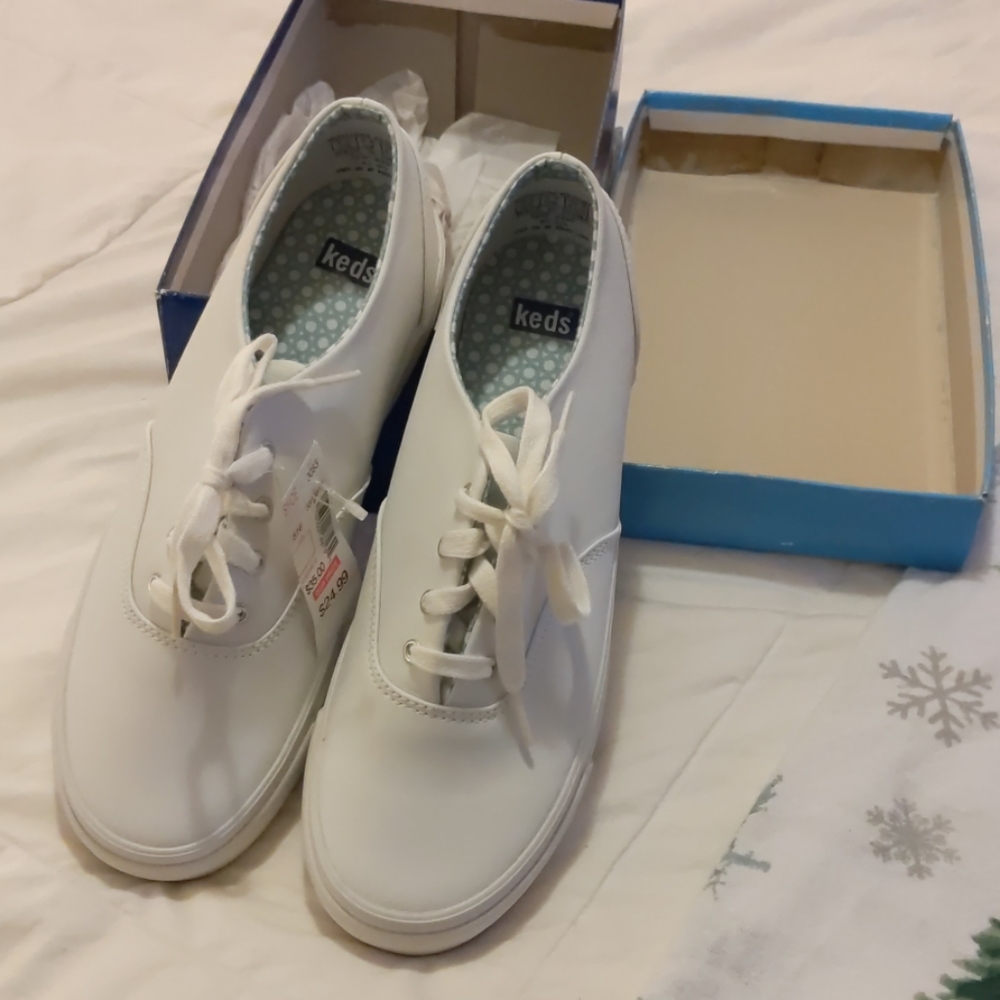 Leather keds